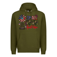 Army Green small town gail usa Premium Hoodie - CowhideDigitalArt