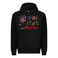 Black small town gail usa Premium Hoodie - CowhideDigitalArt