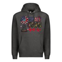 Charcoal Heather small town gail usa Premium Hoodie - CowhideDigitalArt