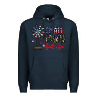 Navy small town gail usa Premium Hoodie - CowhideDigitalArt
