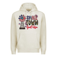 Oatmeal Heather small town gail usa Premium Hoodie - CowhideDigitalArt