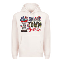 Pale Pink small town gail usa Premium Hoodie - CowhideDigitalArt