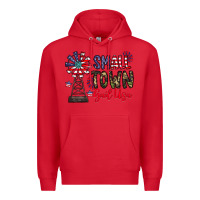 Red small town gail usa Premium Hoodie - CowhideDigitalArt