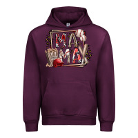 Mauve Wine mama baseball Urban Hoodie - RacoonDesign