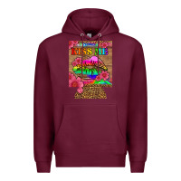 Burgundy lgbtq kiss me  can cooler Premium Hoodie - HRA Design Shop