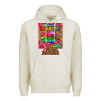 Oatmeal Heather lgbtq kiss me  can cooler Premium Hoodie - HRA Design Shop