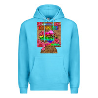 Ocean Blue lgbtq kiss me  can cooler Premium Hoodie - HRA Design Shop