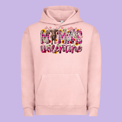 Mama Is Valentine Urban Hoodie Designed By Racoondesign