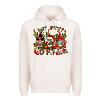 Pale Pink but first coffee Premium Hoodie - FaDigitalArtStudio