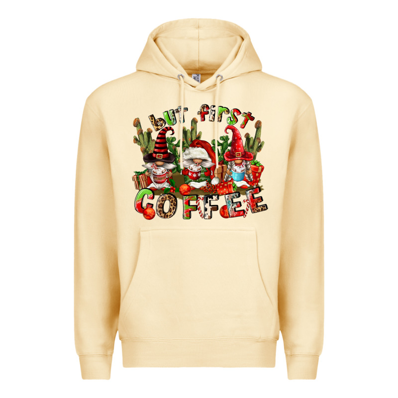 But First Coffee Premium Hoodie by FaDigitalArtStudio | Teevron