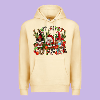 But First Coffee Premium Hoodie Designed By Fadigitalartstudio