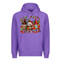 Purple but first coffee Premium Hoodie - FaDigitalArtStudio
