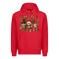 Red but first coffee Premium Hoodie - FaDigitalArtStudio