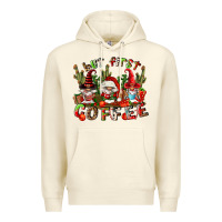 Sandshell but first coffee Premium Hoodie - FaDigitalArtStudio