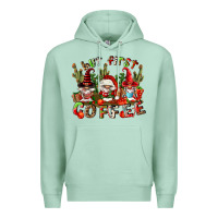 Seafoam but first coffee Premium Hoodie - FaDigitalArtStudio