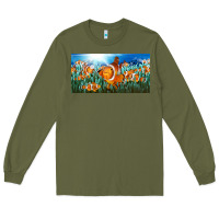 Army Green clown fish  license plate Long Sleeve Tee - BarkalooDesign