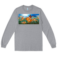 Heather Grey clown fish  license plate Long Sleeve Tee - BarkalooDesign