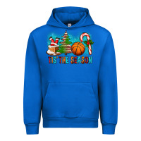 Cobalt Tis The Season Christmas With Basketball And Candy Cane Urban Hoodie - FaDigitalArtStudio