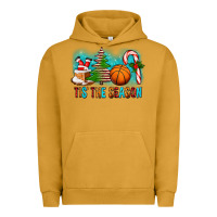 Pigment Peanut Butter Tis The Season Christmas With Basketball And Candy Cane Urban Hoodie - FaDigitalArtStudio