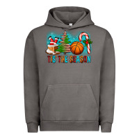 Pigment Tornado Tis The Season Christmas With Basketball And Candy Cane Urban Hoodie - FaDigitalArtStudio