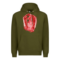Army Green Catchers Mitt Fa Element Premium Hoodie - FaDigitalArtStudio