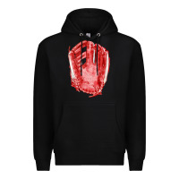 Black Catchers Mitt Fa Element Premium Hoodie - FaDigitalArtStudio