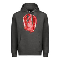 Charcoal Heather Catchers Mitt Fa Element Premium Hoodie - FaDigitalArtStudio