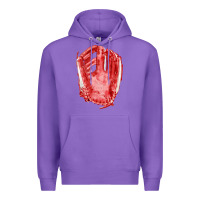 Purple Catchers Mitt Fa Element Premium Hoodie - FaDigitalArtStudio