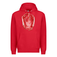 Red Catchers Mitt Fa Element Premium Hoodie - FaDigitalArtStudio