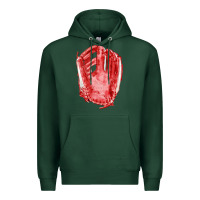 Sports Green Catchers Mitt Fa Element Premium Hoodie - FaDigitalArtStudio