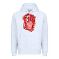 White Catchers Mitt Fa Element Premium Hoodie - FaDigitalArtStudio