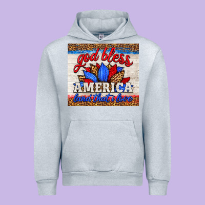 God Bless America Land That I Love Urban Hoodie Designed By Hra Design Shop