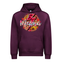 Mauve Wine mama lighting bolt Urban Hoodie - RacoonDesign