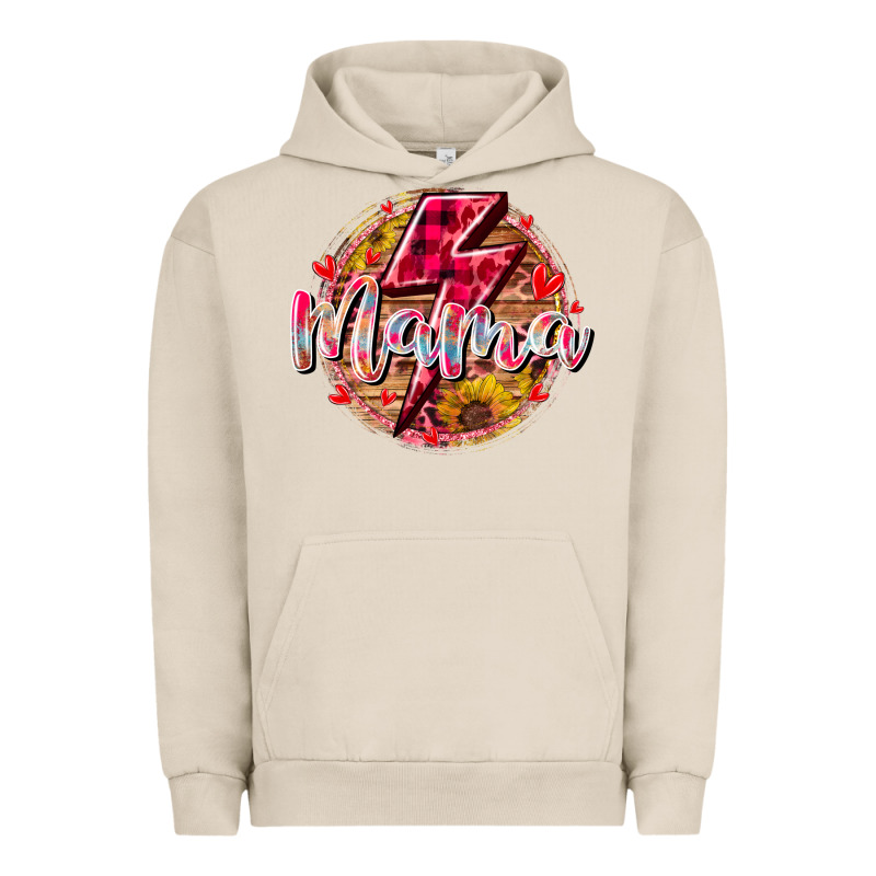 Mama Lighting Bolt Urban Hoodie by RacoonDesign | Teevron