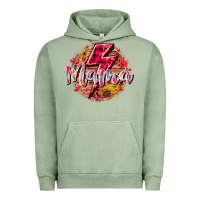 Pigment Oil Green mama lighting bolt Urban Hoodie - RacoonDesign