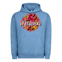 Pigment Pebble Blue mama lighting bolt Urban Hoodie - RacoonDesign