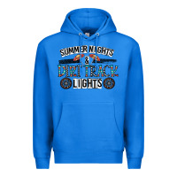 True Royal summer night & dirt track lights Premium Hoodie - CowhideDigitalArt