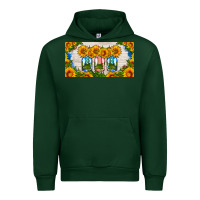 Forest Green american mason jar sunflower license plate Urban Hoodie - HRA Design Shop