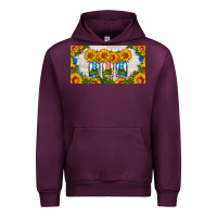 Mauve Wine american mason jar sunflower license plate Urban Hoodie - HRA Design Shop