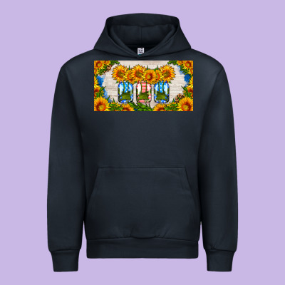 American Mason Jar Sunflower License Plate Urban Hoodie Designed By Hra Design Shop