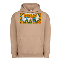 Pigment Burro american mason jar sunflower license plate Urban Hoodie - HRA Design Shop