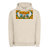 Pigment French Oak american mason jar sunflower license plate Urban Hoodie - HRA Design Shop