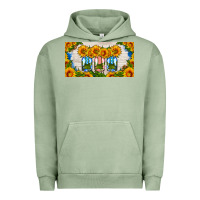Pigment Oil Green american mason jar sunflower license plate Urban Hoodie - HRA Design Shop
