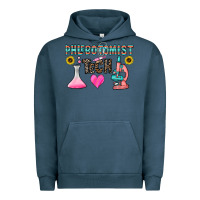 Pigment Midnight Navy phlebotomist tech Urban Hoodie - CowhideDigitalArt