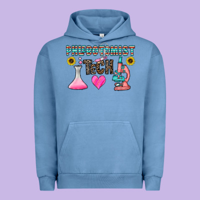 Phlebotomist Tech Urban Hoodie Designed By Cowhidedigitalart