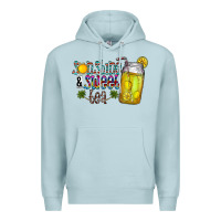 Blue Mist sunshine & sweet tea Premium Hoodie - CowhideDigitalArt