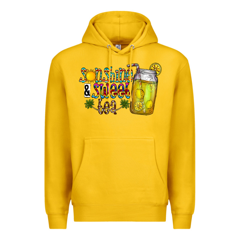 Sunshine & Sweet Tea Premium Hoodie by CowhideDigitalArt | Teevron