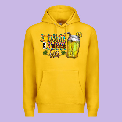 Sunshine & Sweet Tea Premium Hoodie Designed By Cowhidedigitalart