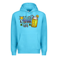 Ocean Blue sunshine & sweet tea Premium Hoodie - CowhideDigitalArt