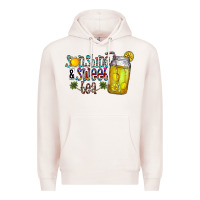 Pale Pink sunshine & sweet tea Premium Hoodie - CowhideDigitalArt